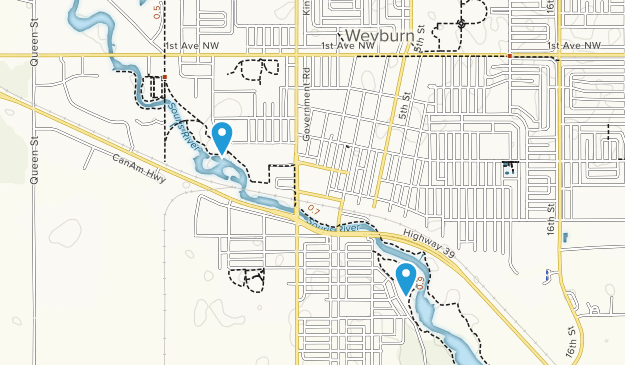 Weyburn, Saskatchewan Map