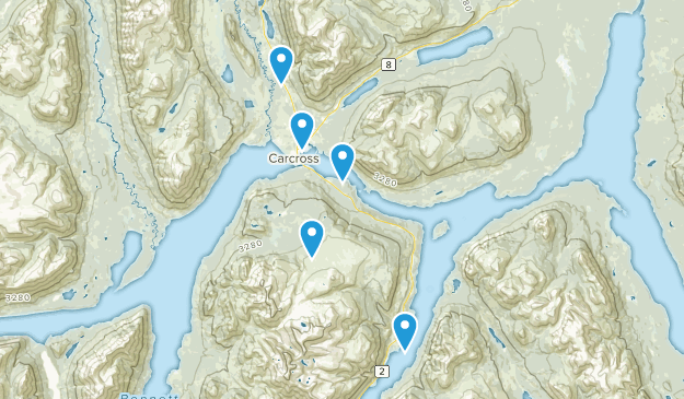 Carcross, Yukon Map