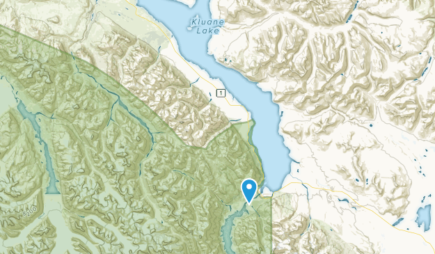 Destruction Bay, Yukon Map