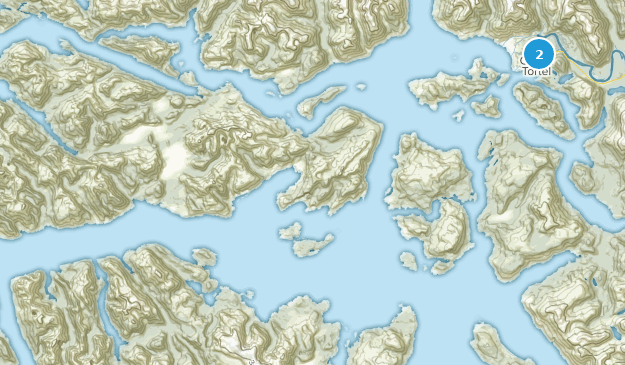 Tortel, Aysén Map