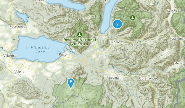 Pucón, La Araucanía Map