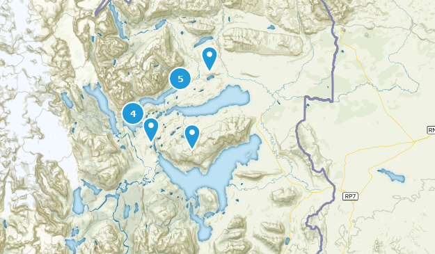 Torres del Paine, Magallanes Map