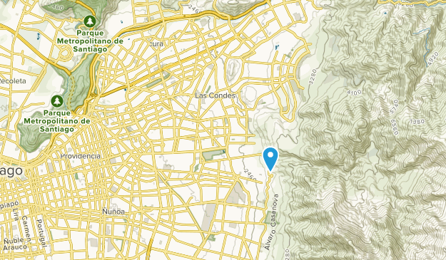 Las Condes, Santiago Map