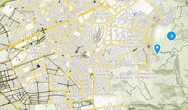 Las Condes, Santiago Map