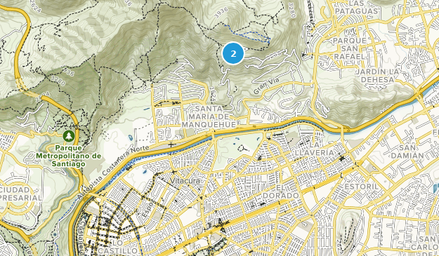 Vitacura, Santiago Map