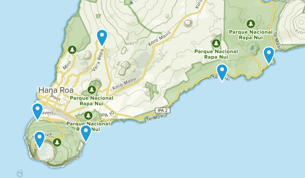 Isla de Pascua, Valparaíso Map