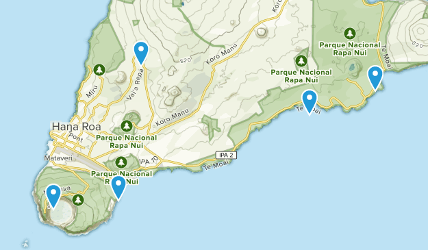 Easter Island, Valparaíso Map