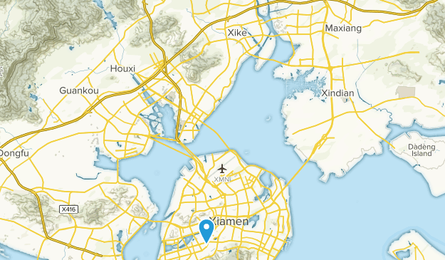 Xiamen Shi, Fujian Map
