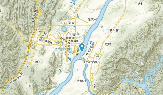 Yingde, Guangdong Map
