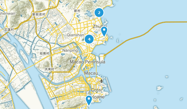 Zhuhai Shi, Guangdong Map