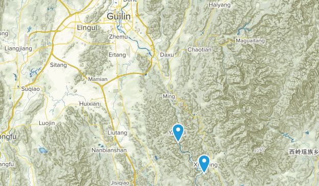 Guilin Shi, Guangxi Map