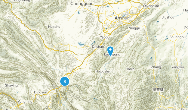 Anshun, Guizhou Map