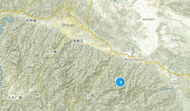 Shiyan Shi, Hubei Map
