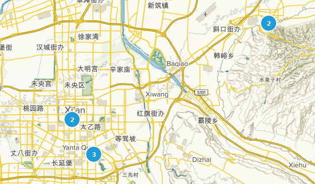 Xi'an Shi, Shaanxi Map