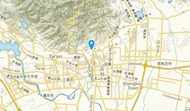 Tai'an, Shandong Map