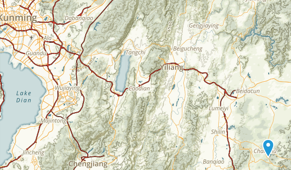 Kunming Shi, Yunnan Map