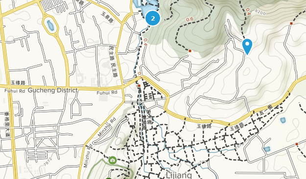 Lijiang, Yunnan Map