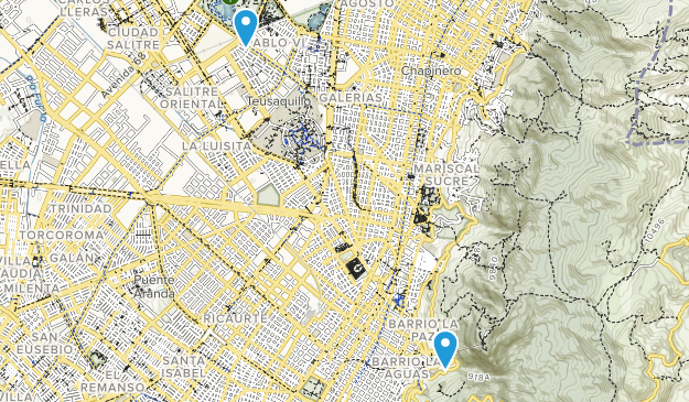 Bogota, Colombia Map