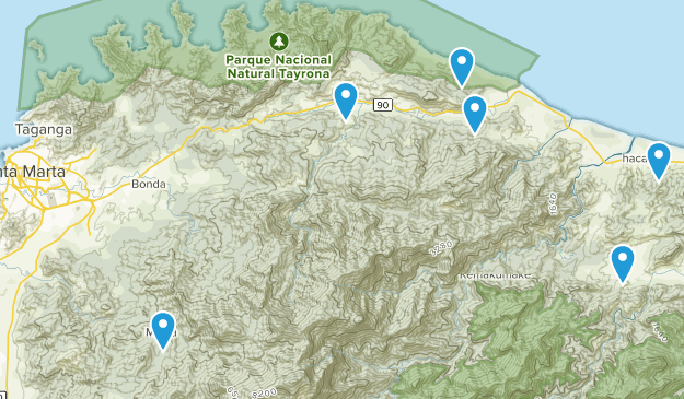 Santa Marta, Magdalena Map