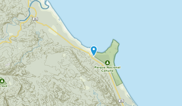 Cahuita, Limón Map