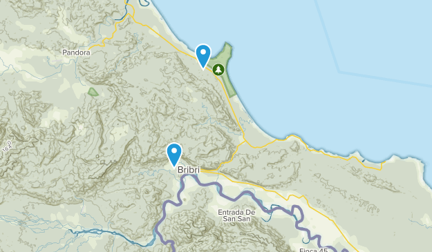 Talamanca, Puerto Limón Map
