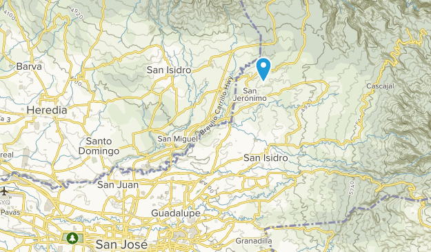 Moravia, San José Map