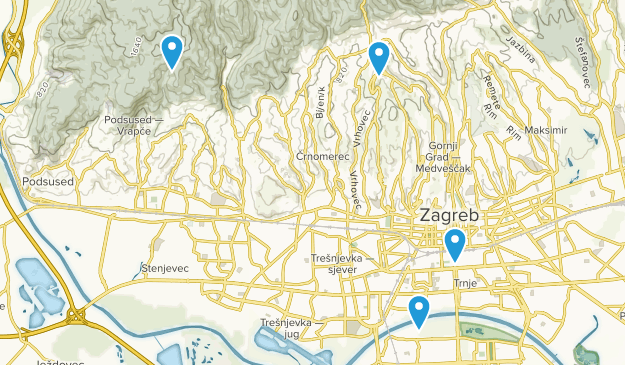 Zagreb, Grad Zagreb Map