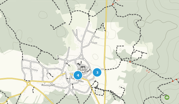 Bale, Istria Map