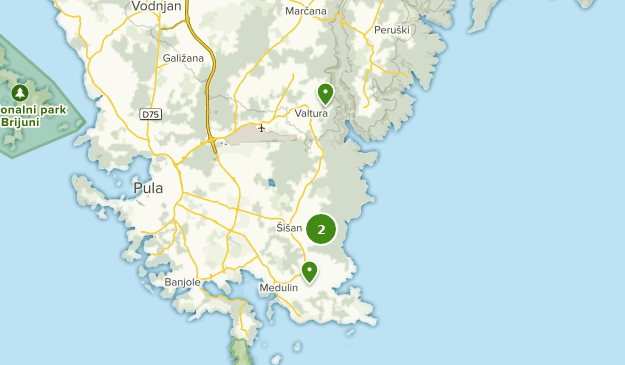 Ližnjan, Istria Map