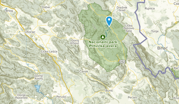 Osredak, Licko-senjska Map
