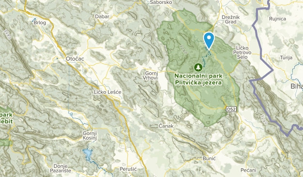 Perušić, Licko-senjska županija Map
