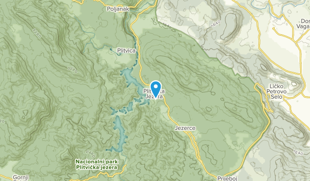 Plitvička Jezera, Licko-senjska županija Map