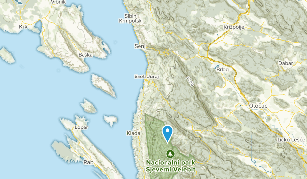 Senj, Licko-senjska županija Map