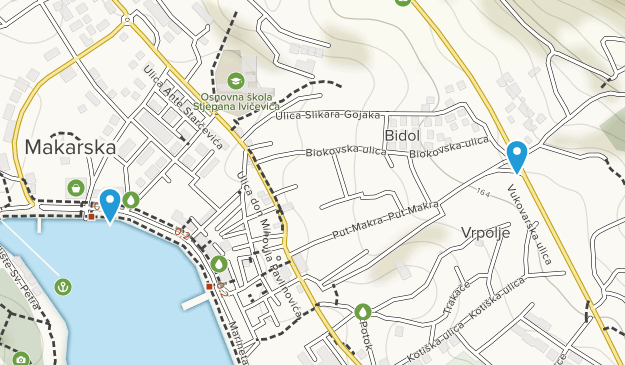 Makarska, Splitsko-Dalmatinska Map
