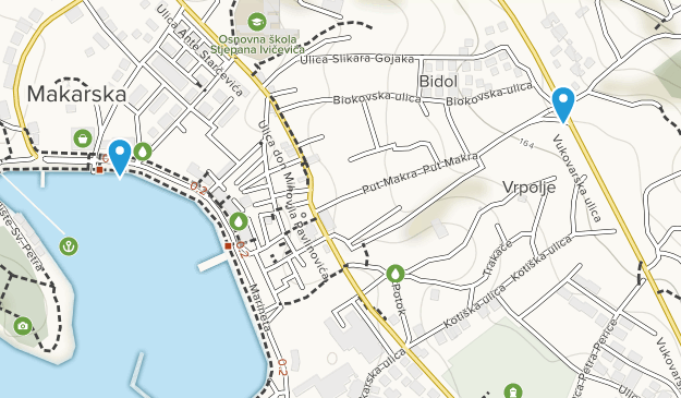 Makarska, Splitsko-Dalmatinska Map