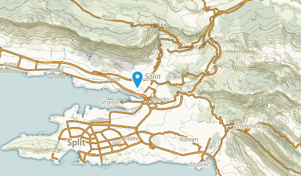 Solin, Splitsko-dalmatinska županija Map