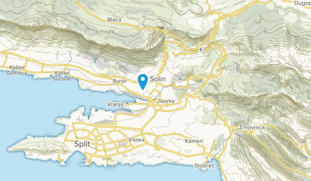 Solin, Splitsko-dalmatinska županija Map