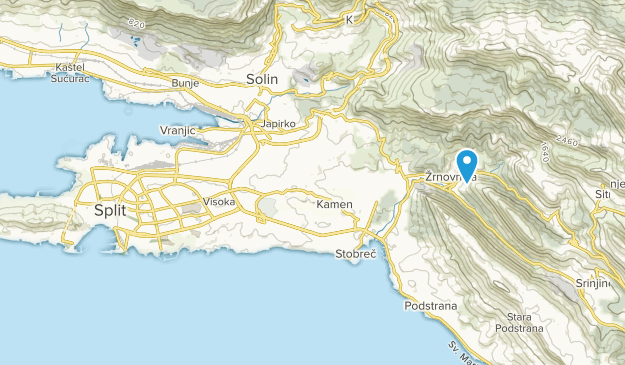 Split, Splitsko-dalmatinska županija Map