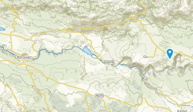 Obrovac, Zadarska županija Map