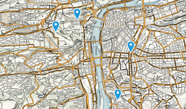 Prague, Hlavní město Praha Map