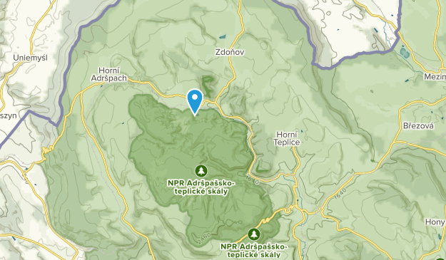 Adršpach, Hradec Králové Map