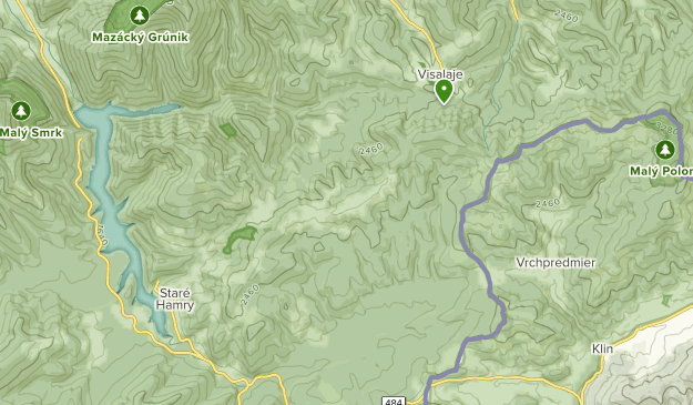 Staré Hamry, Moravian-Silesian Map