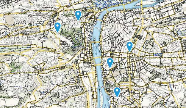Prague, Praga Map