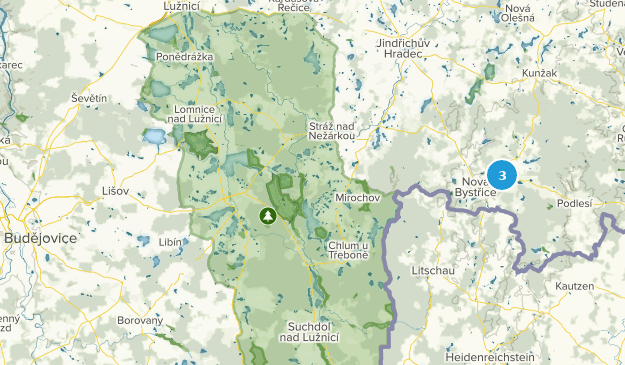 Albeř, South Bohemia Map