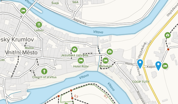 Český Krumlov, South Bohemia Map
