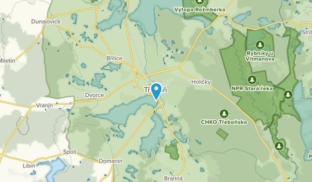 Třeboň, Jihočeský kraj Map