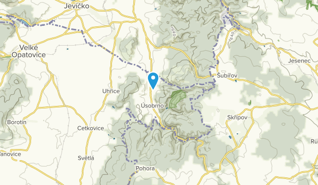 Úsobrno, Jihomoravský kraj Map