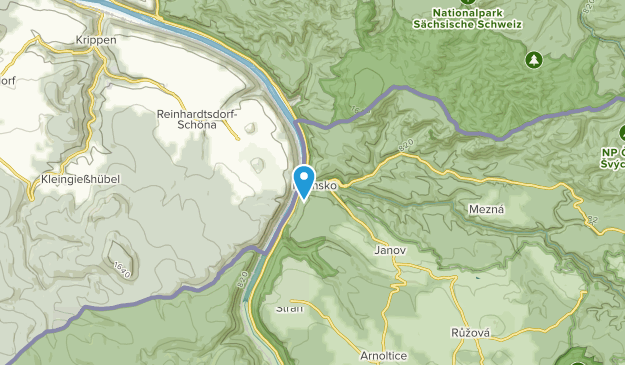 Hřensko, Ústí nad Labem Map