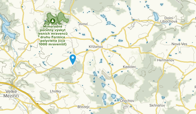 Kozlov, Vysočina Map