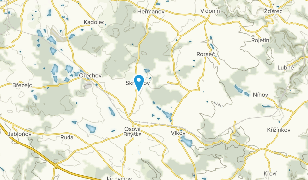 Skřinářov, Vysočina Map
